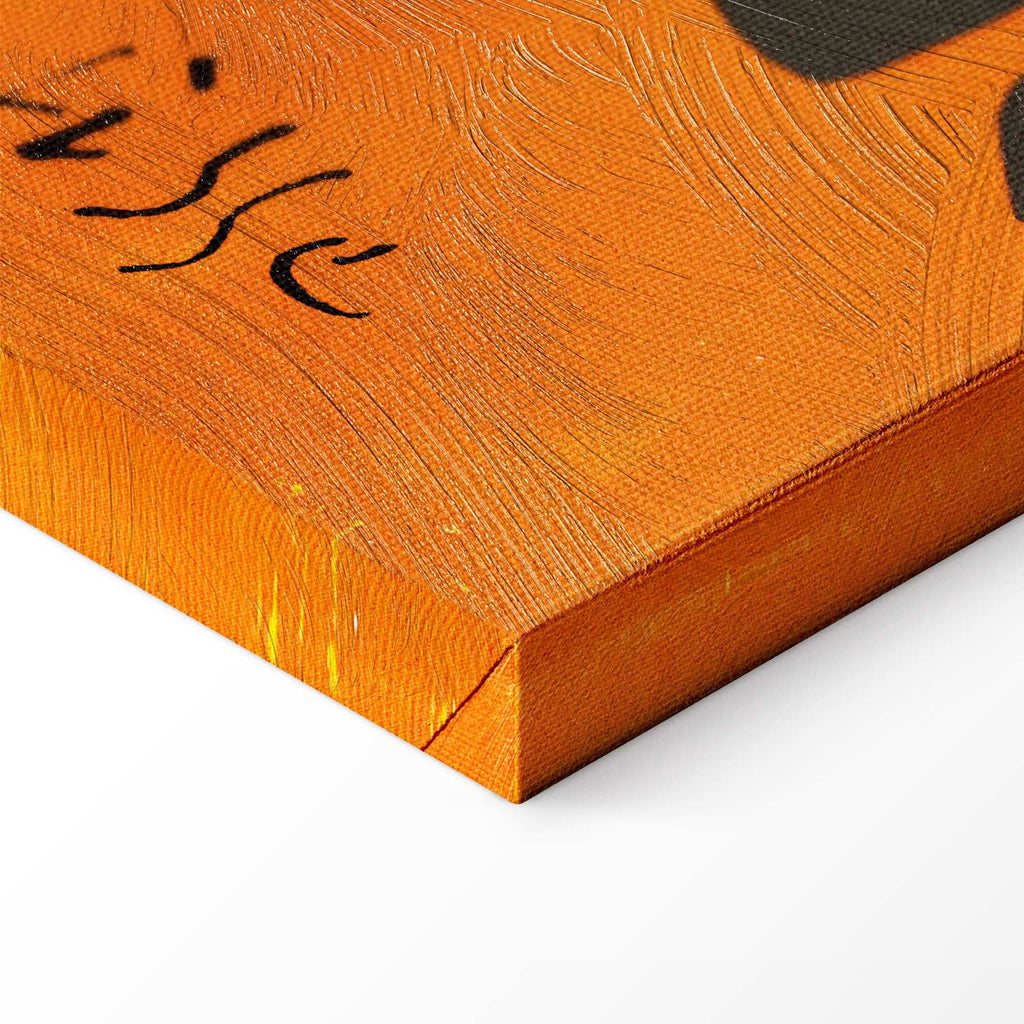 Matisse Arabesque Orange Abstract Canvas Print