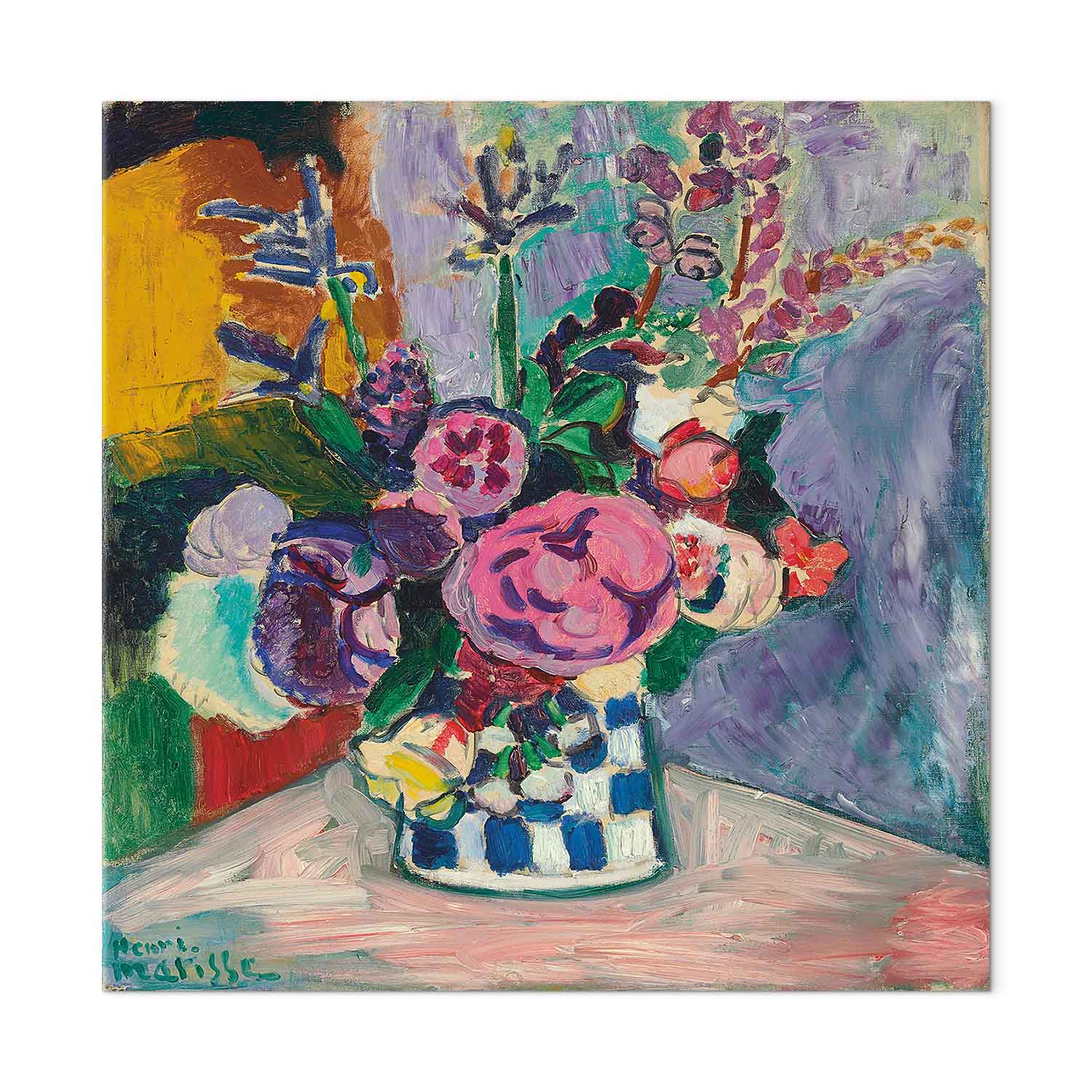 Matisse Peonies Floral Canvas Print