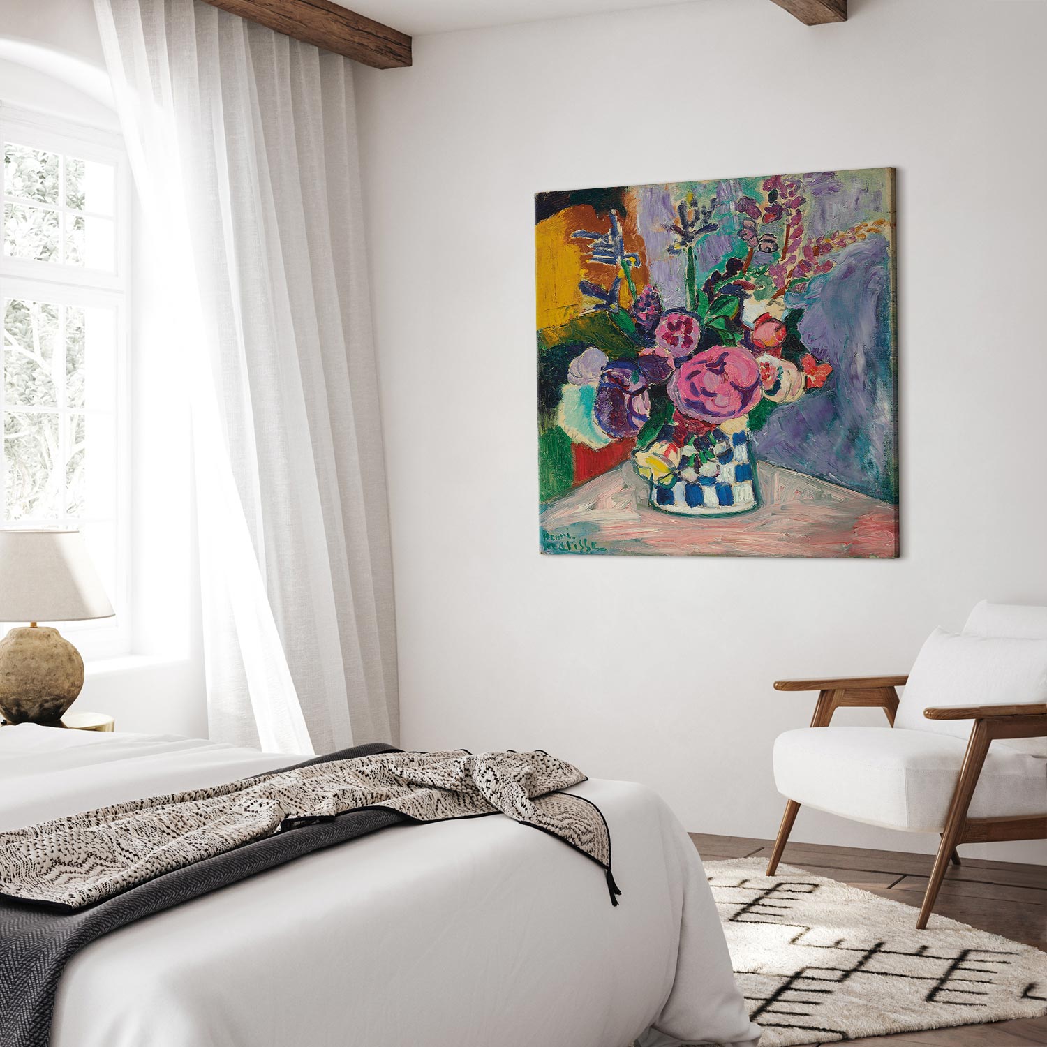 Matisse Peonies Floral Canvas Print