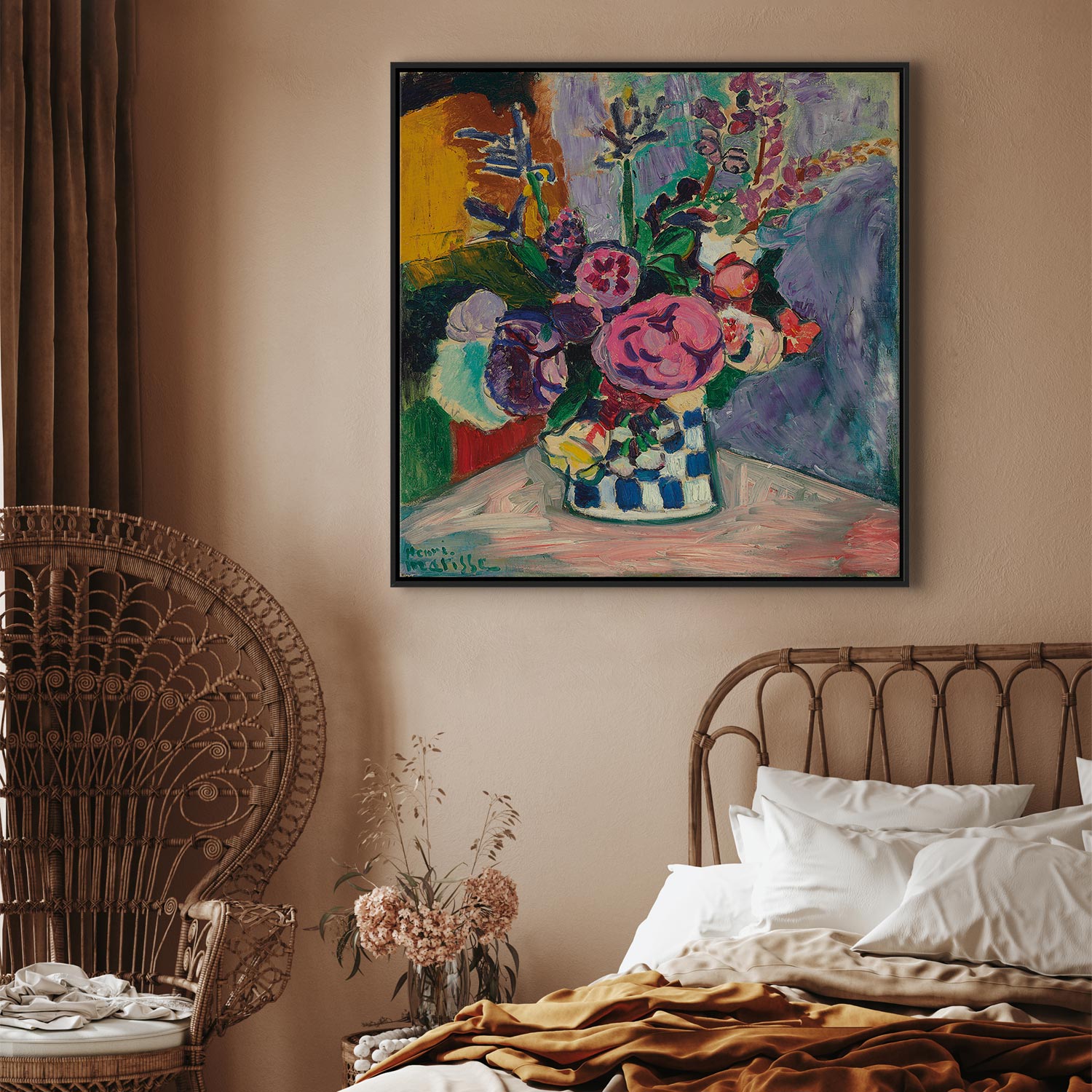 Matisse Peonies Floral Canvas Print