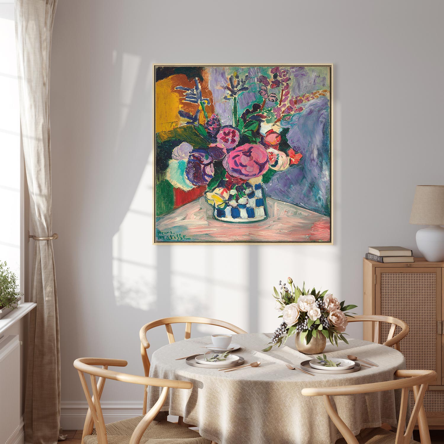 Matisse Peonies Floral Canvas Print
