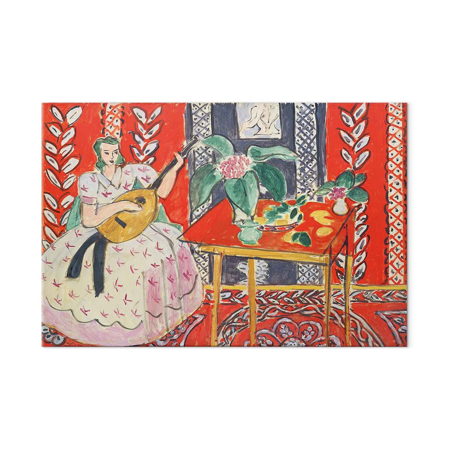 Henri Matisse The Lute Classic Canvas Print