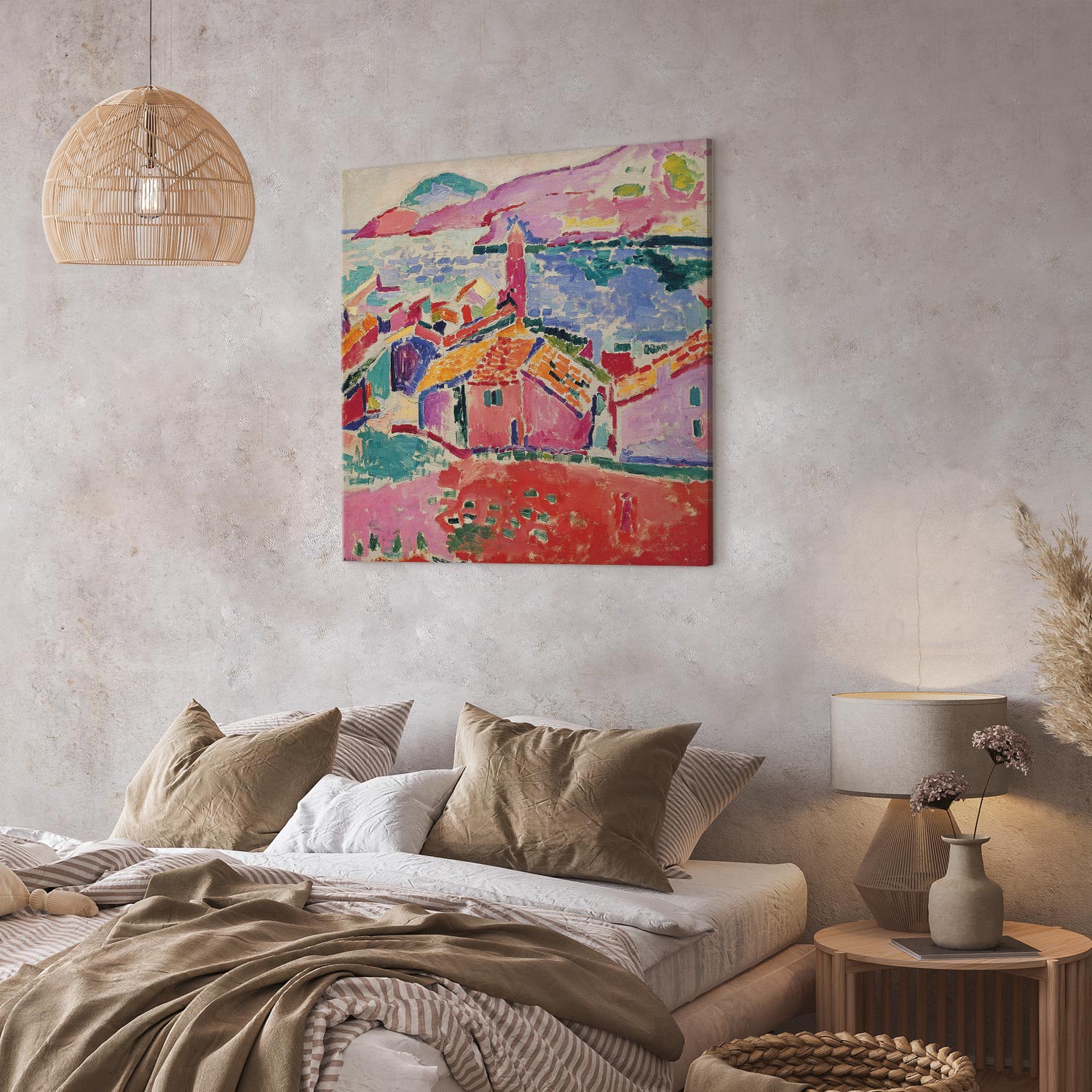 Collioure Harbor Fauvist Canvas Print