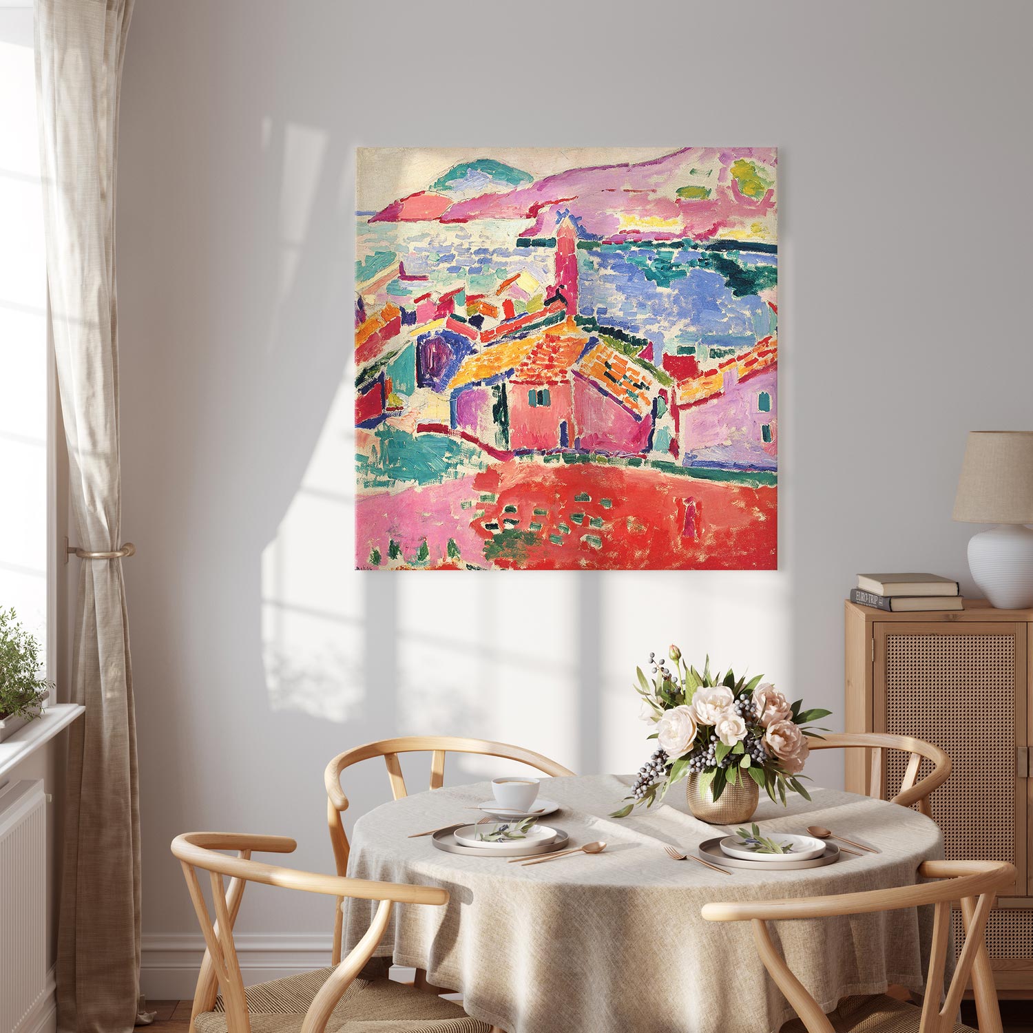 Collioure Harbor Fauvist Canvas Print