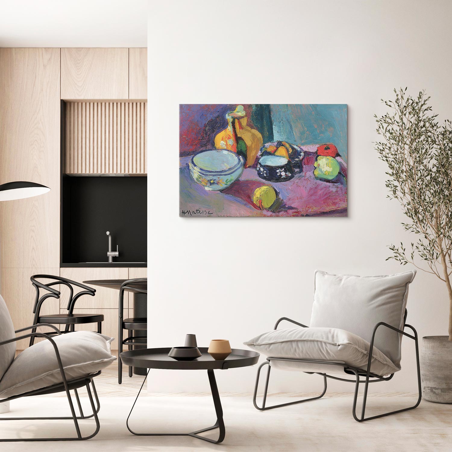 Henri Matisse Dishes and Fruit Classic Canvas Print