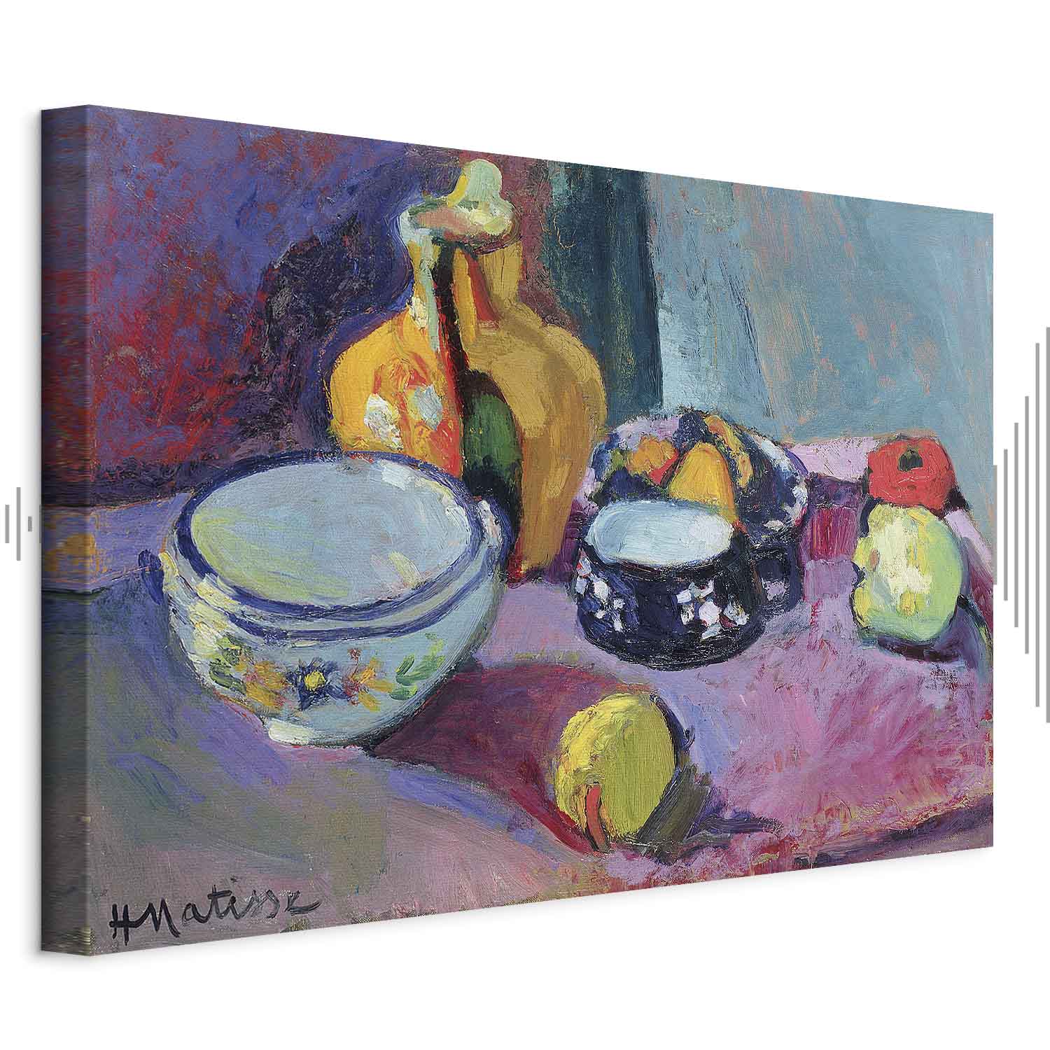 Henri Matisse Dishes and Fruit Classic Canvas Print