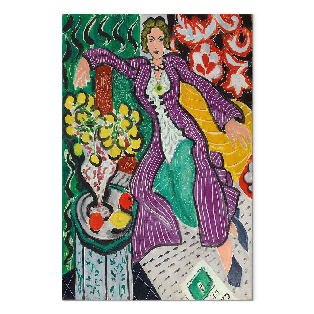Matisse Woman in a Purple Coat Classic Canvas Print