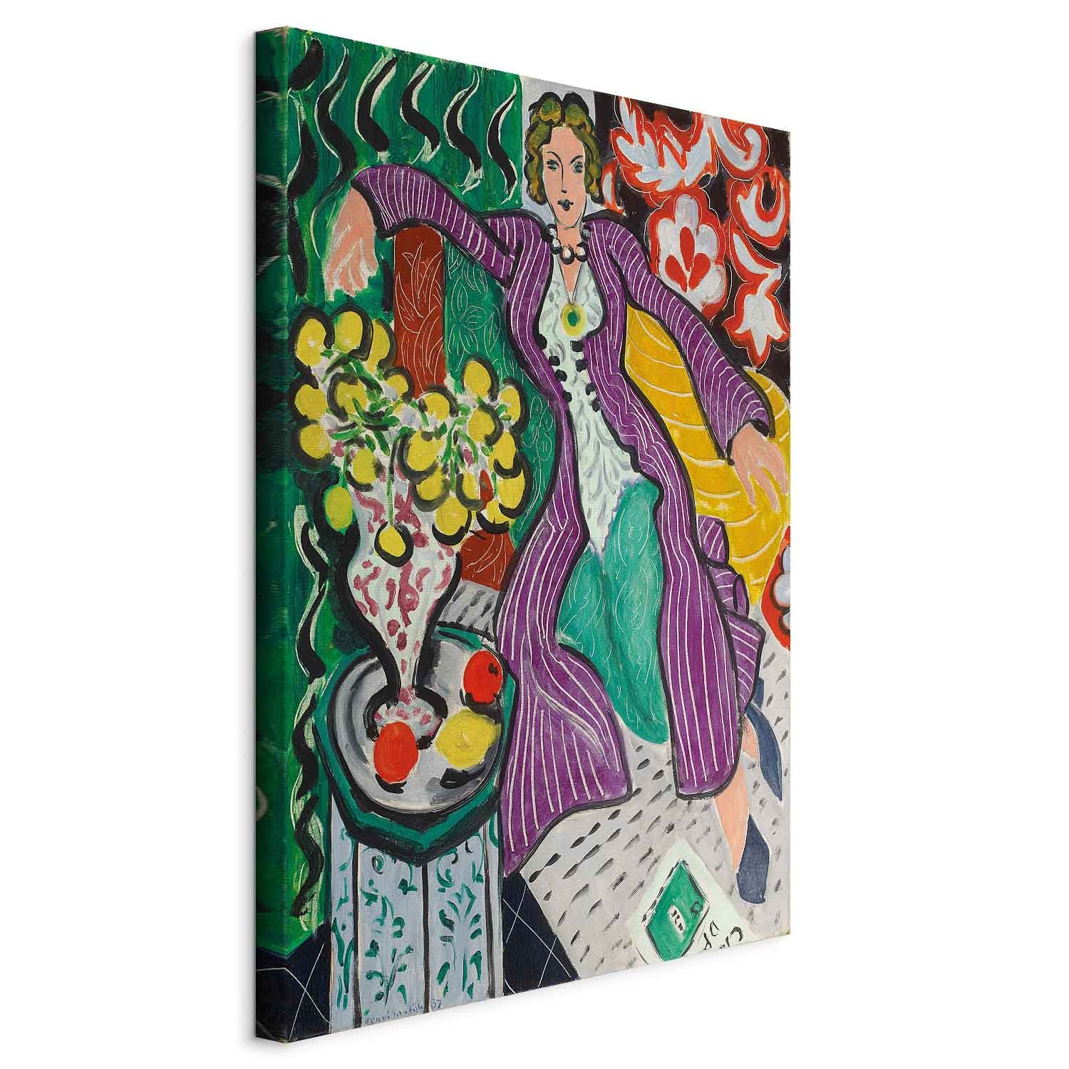Matisse Woman in a Purple Coat Classic Canvas Print
