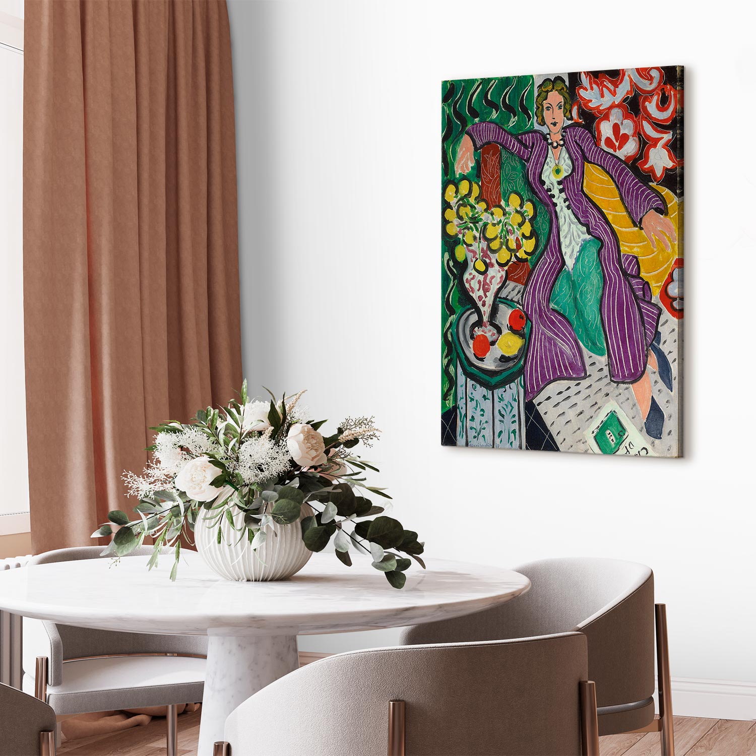 Matisse Woman in a Purple Coat Classic Canvas Print