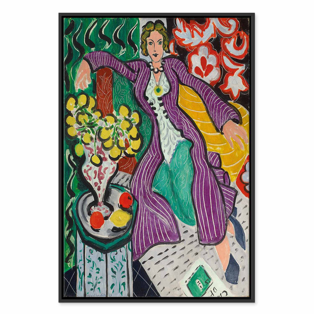 Matisse Woman in a Purple Coat Classic Canvas Print