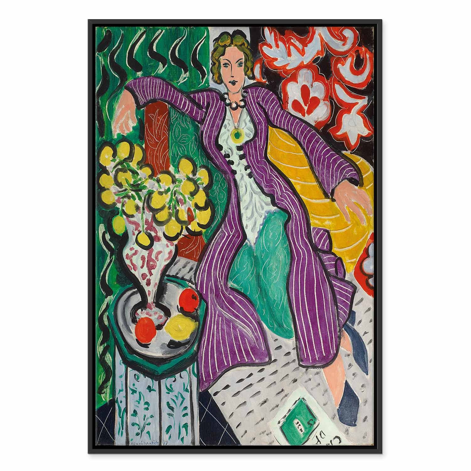 Matisse Woman in a Purple Coat Classic Canvas Print