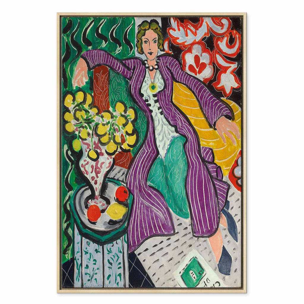 Matisse Woman in a Purple Coat Classic Canvas Print