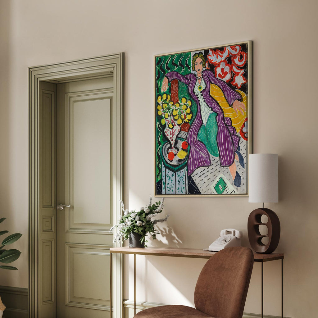 Matisse Woman in a Purple Coat Classic Canvas Print