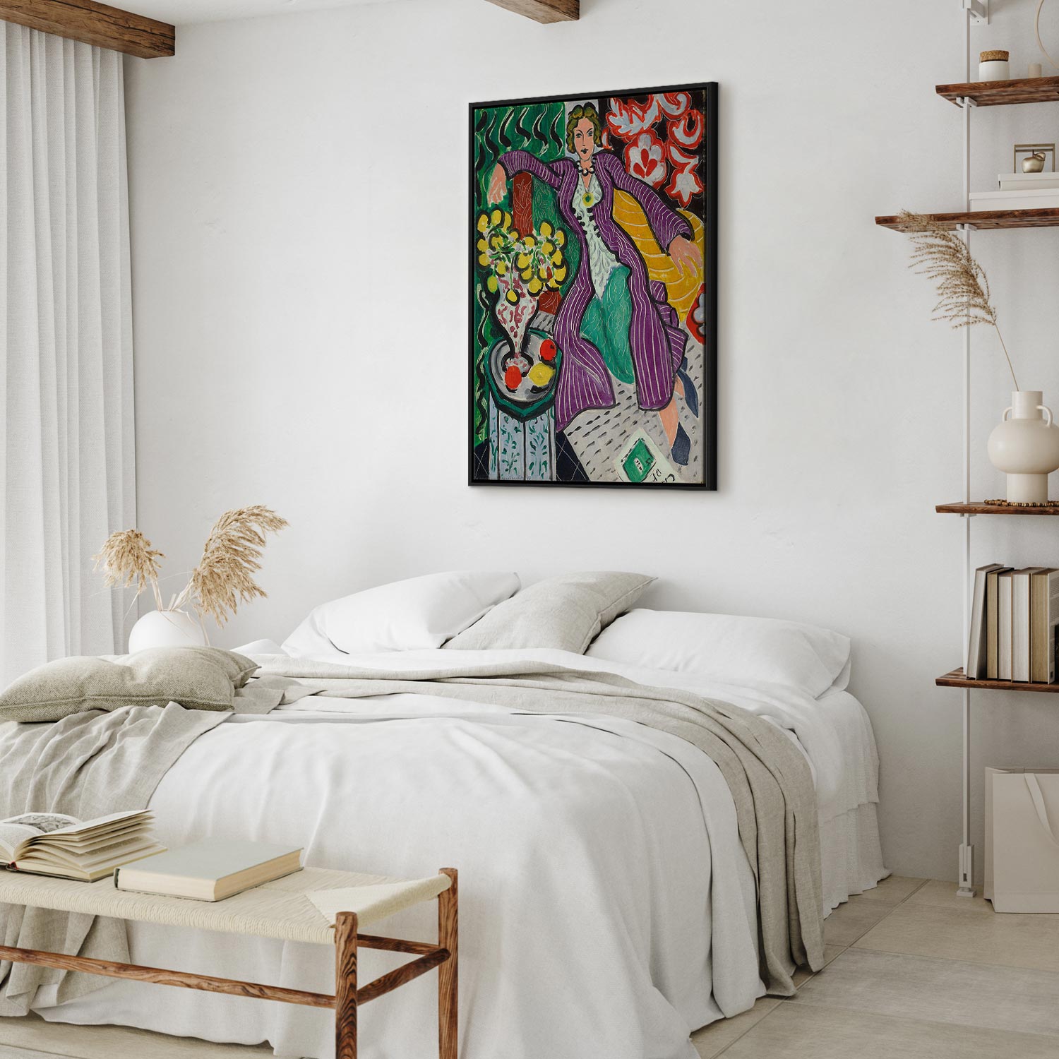 Matisse Woman in a Purple Coat Classic Canvas Print