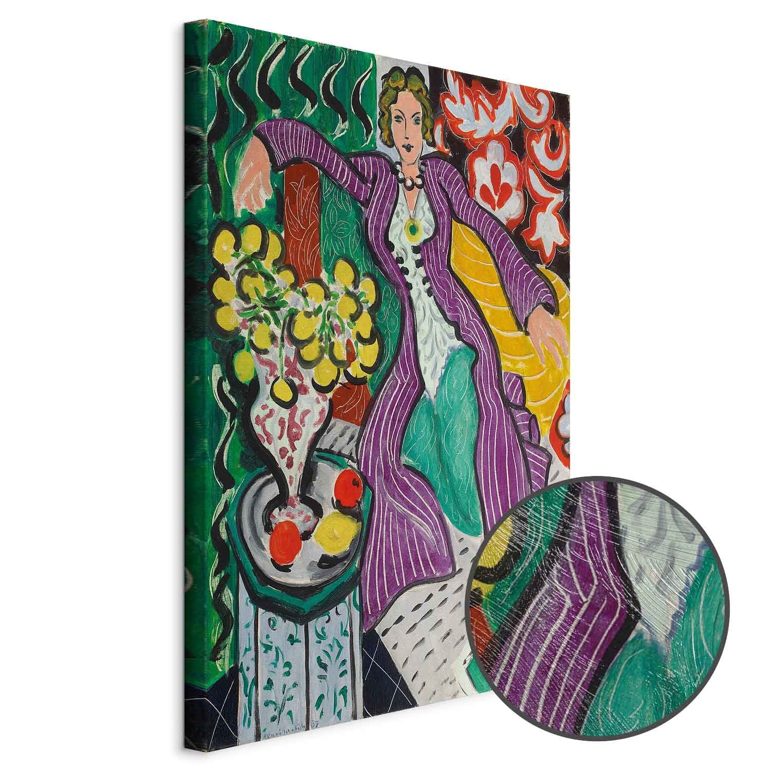 Matisse Woman in a Purple Coat Classic Canvas Print