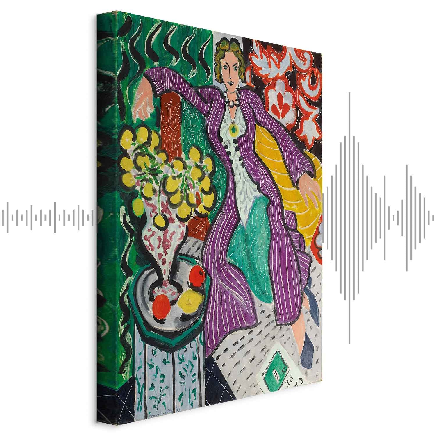 Matisse Woman in a Purple Coat Classic Canvas Print