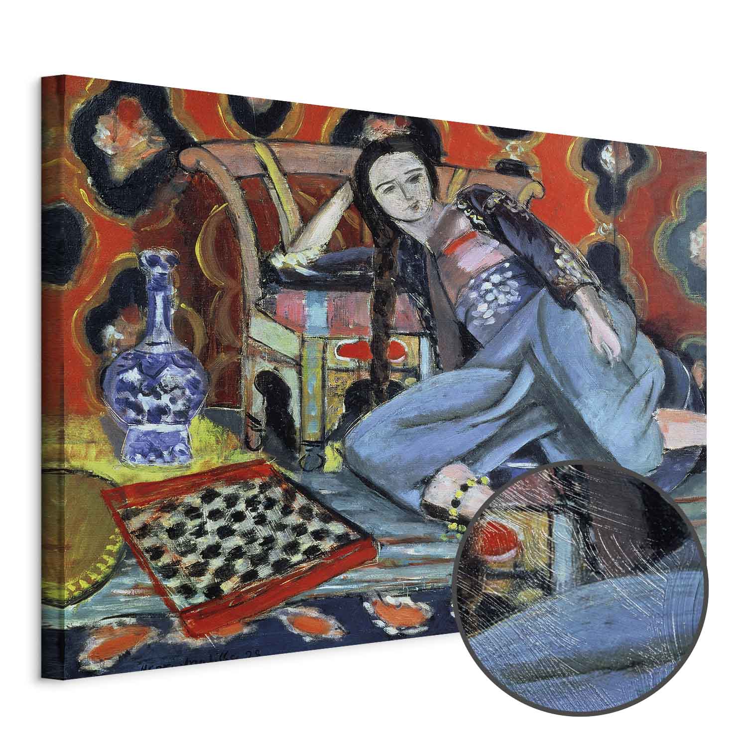 Matisse Odalisque Turkish Chair Classic Canvas Print