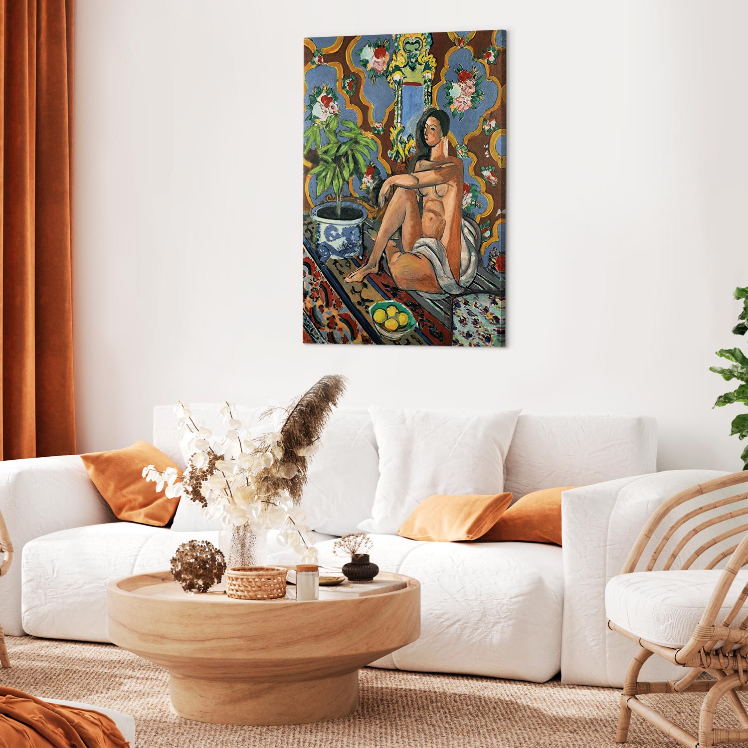 Matisse Decorative Figure Ornamental Ground Canvas Print