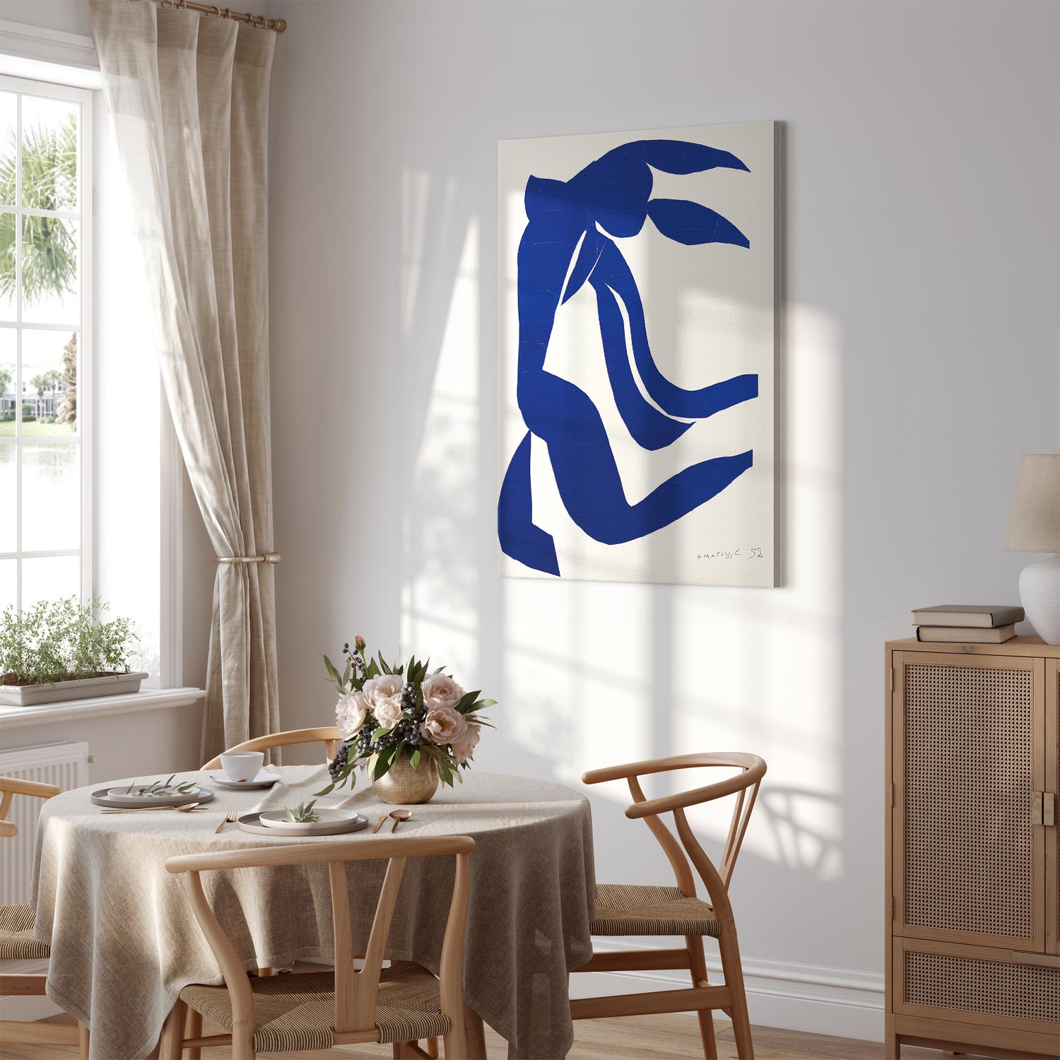 Henri Matisse Flowing Hair Figure Canvas Print