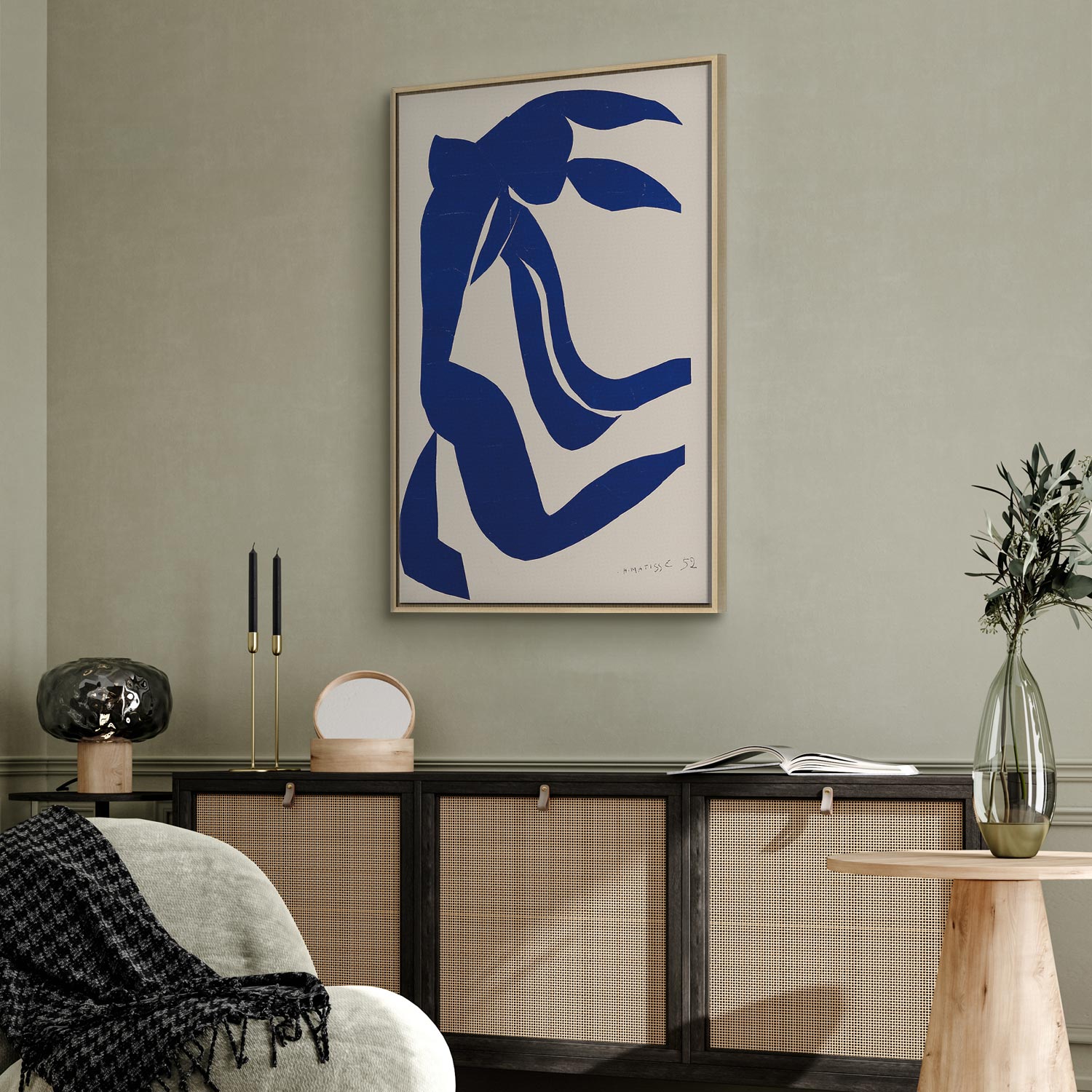 Henri Matisse Flowing Hair Figure Canvas Print