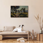 Corsican Olive Trees Landscape Classic Canvas Print