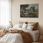 Corsican Olive Trees Landscape Classic Canvas Print