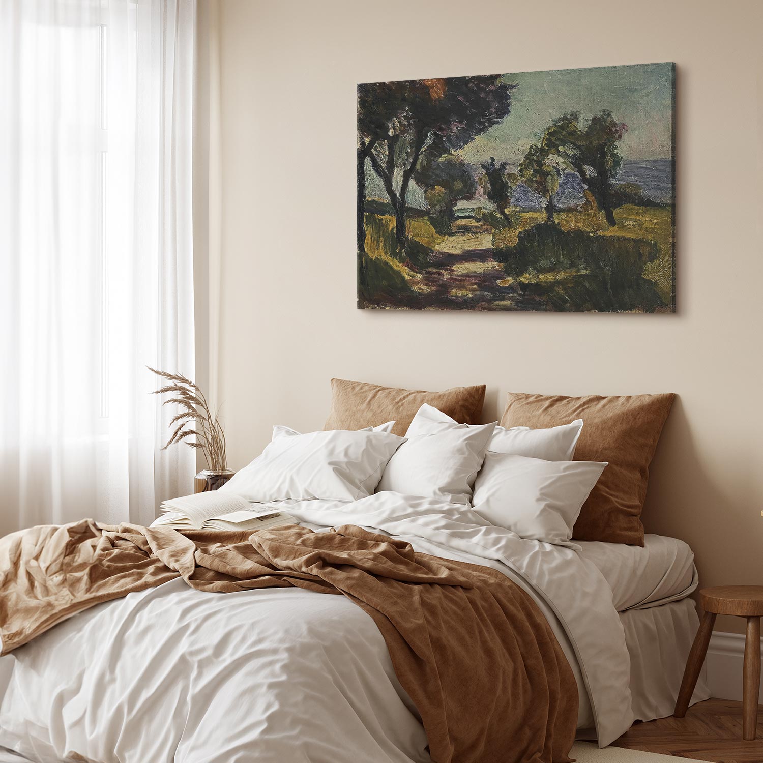 Corsican Olive Trees Landscape Classic Canvas Print