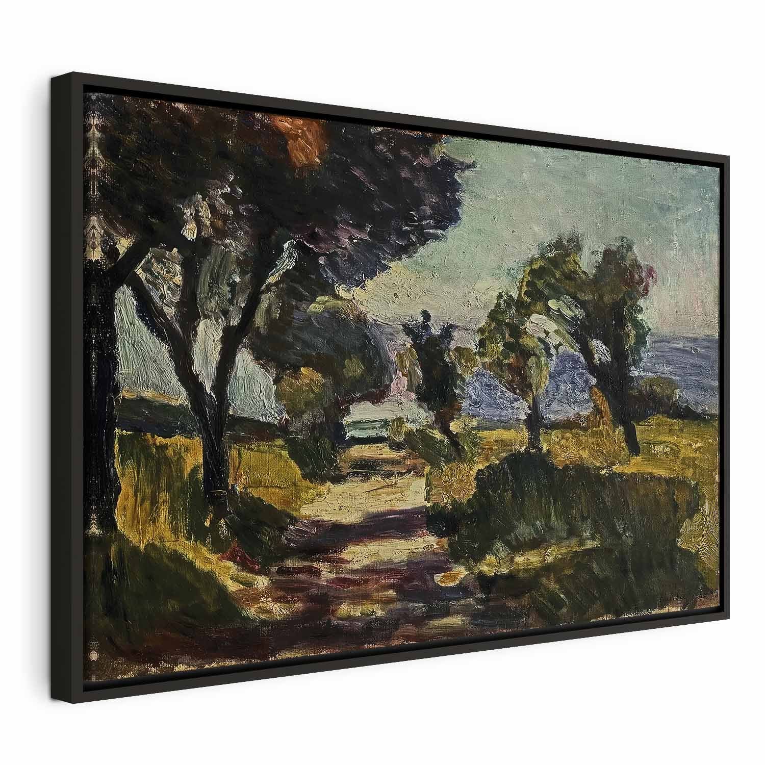 Corsican Olive Trees Landscape Classic Canvas Print