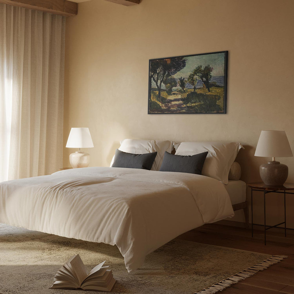 Corsican Olive Trees Landscape Classic Canvas Print