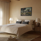 Corsican Olive Trees Landscape Classic Canvas Print