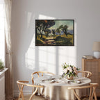 Corsican Olive Trees Landscape Classic Canvas Print
