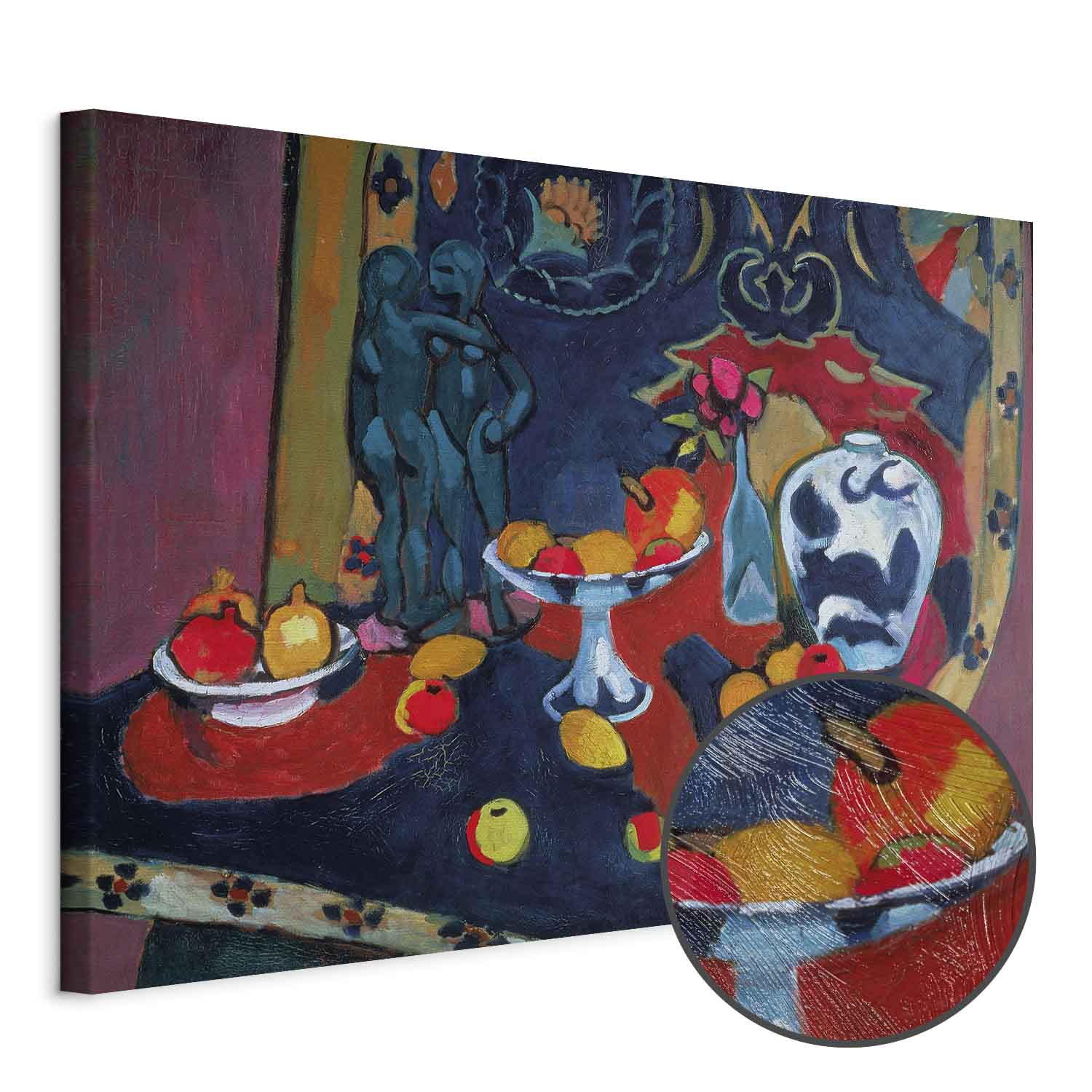 Matisse Still Life Fruit Bronze Statuette Canvas Print