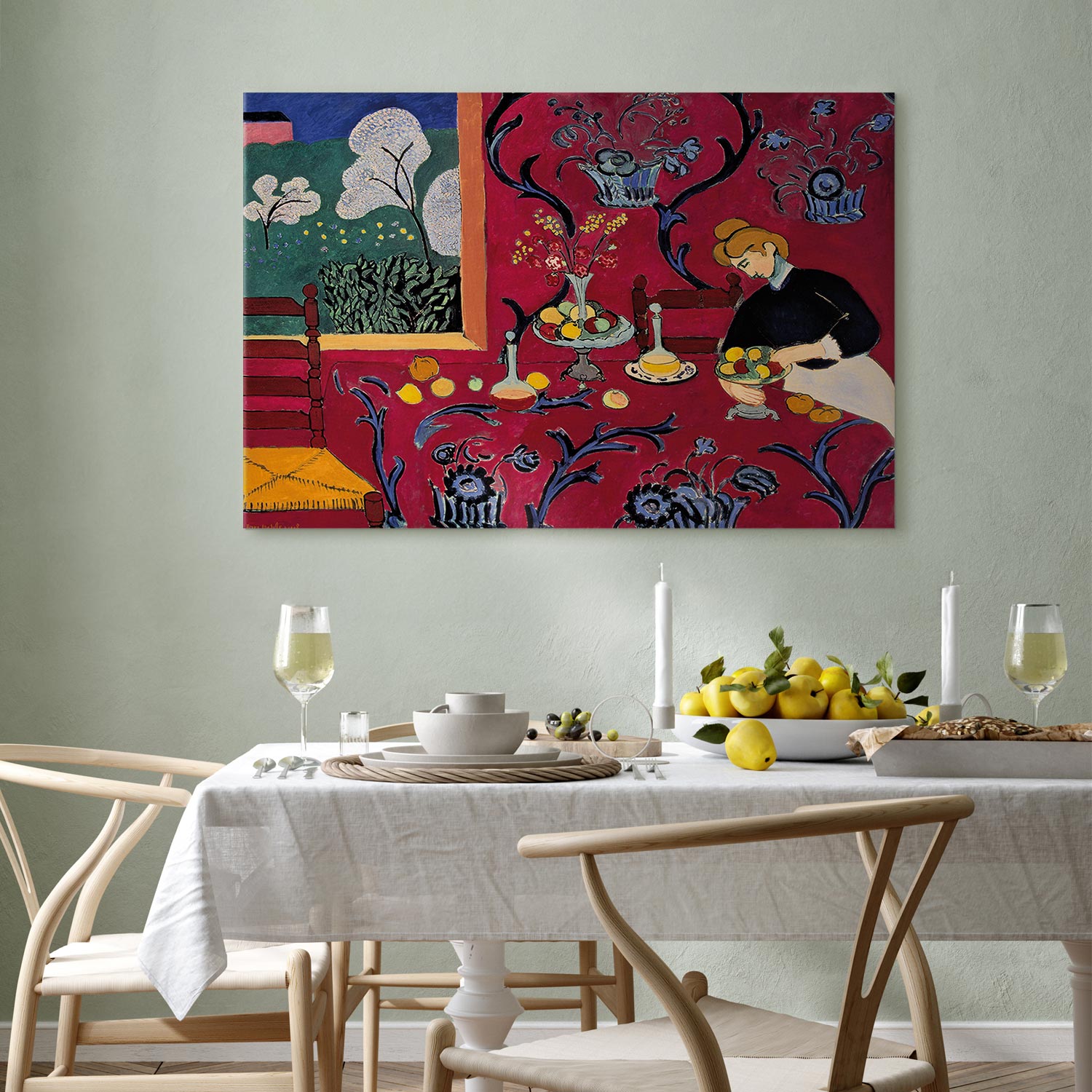 Matisse Harmony in Red Classic Canvas Print