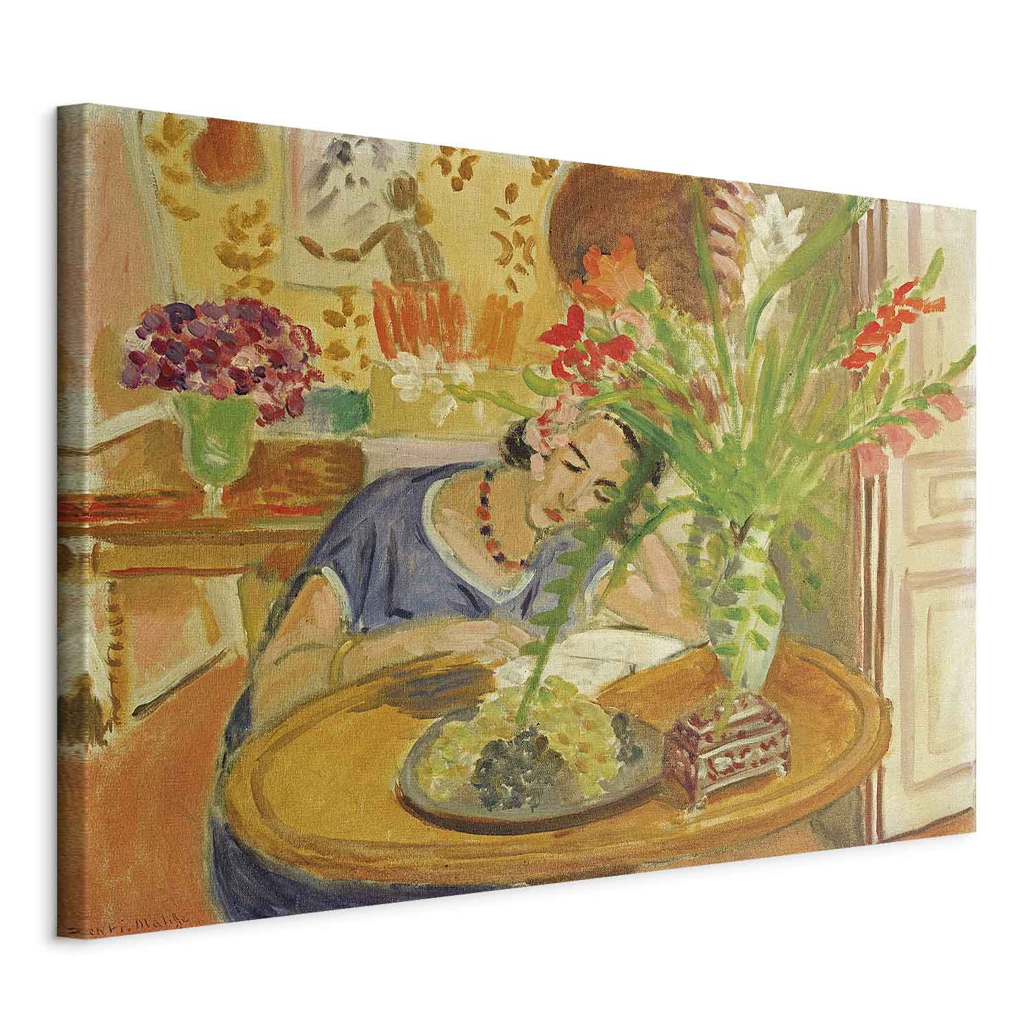 Matisse Woman with Gladioli Classic Canvas Print