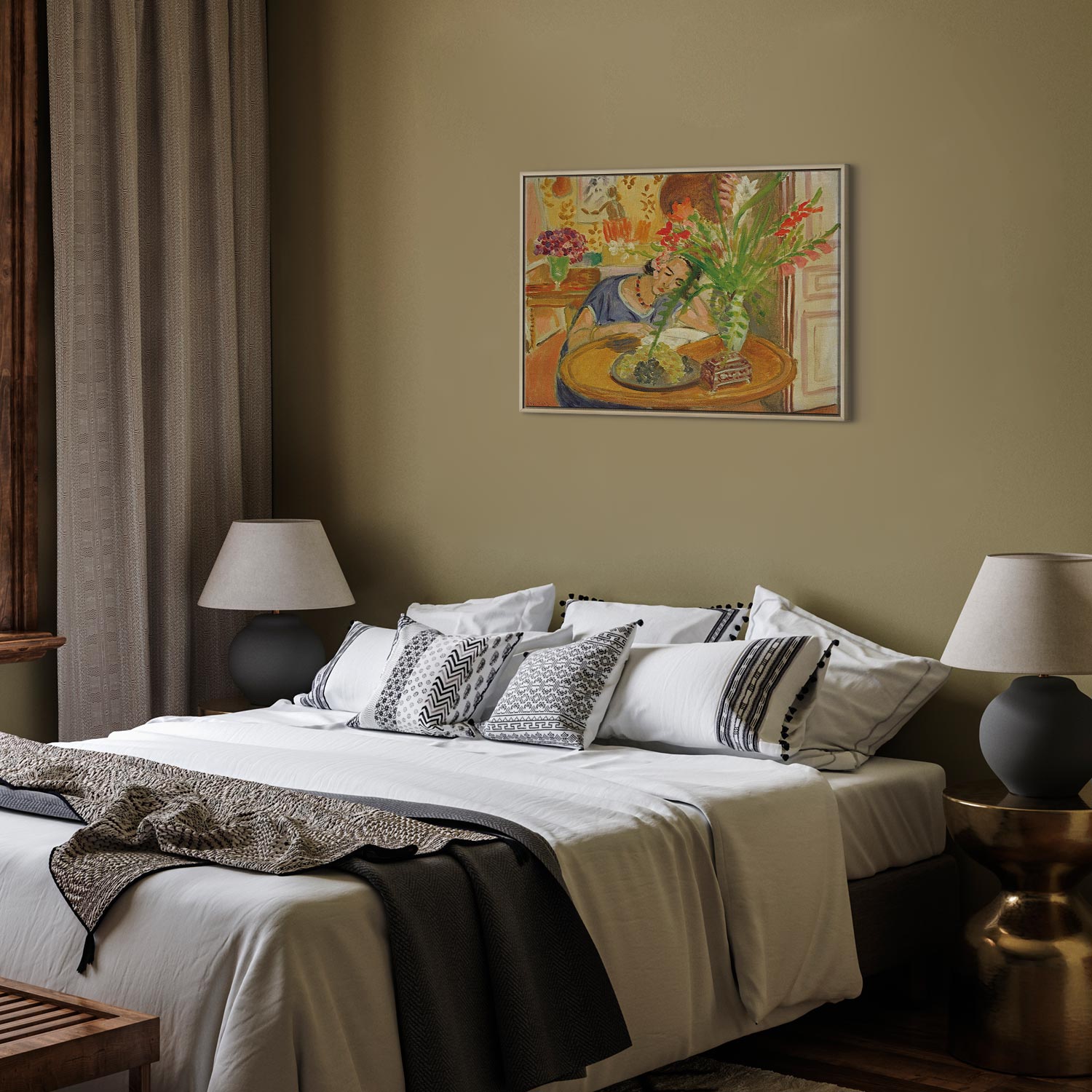 Matisse Woman with Gladioli Classic Canvas Print