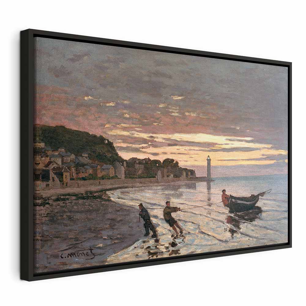Canvas Print - Hauling a Boat Ashore, Honfleur