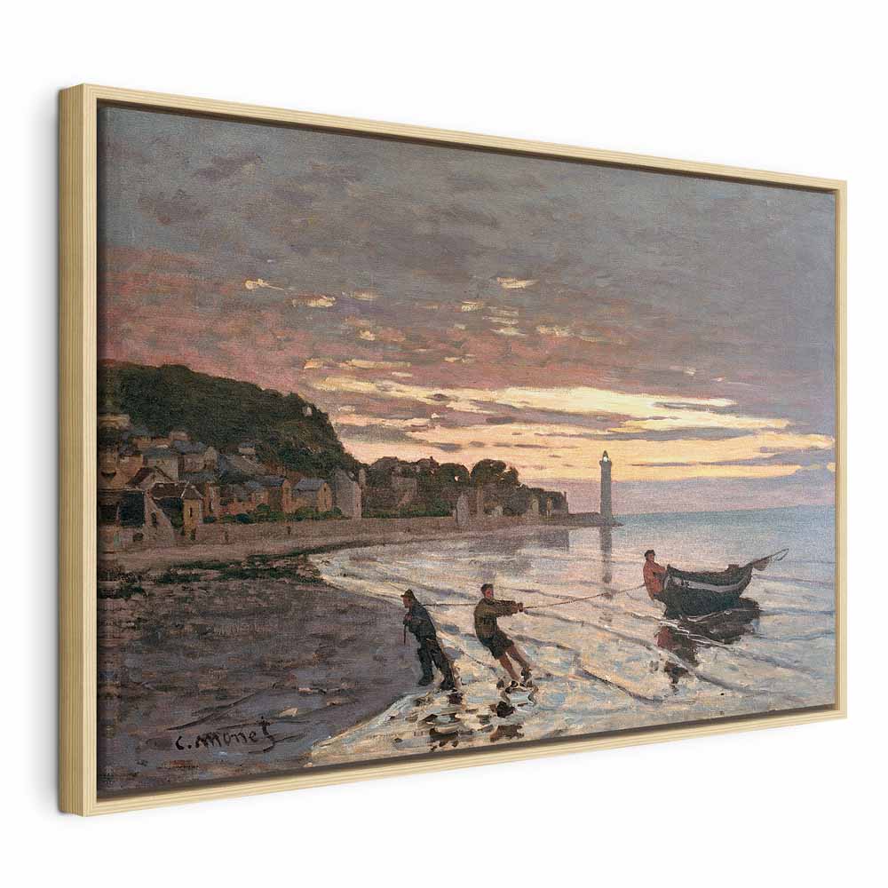 Canvas Print - Hauling a Boat Ashore, Honfleur