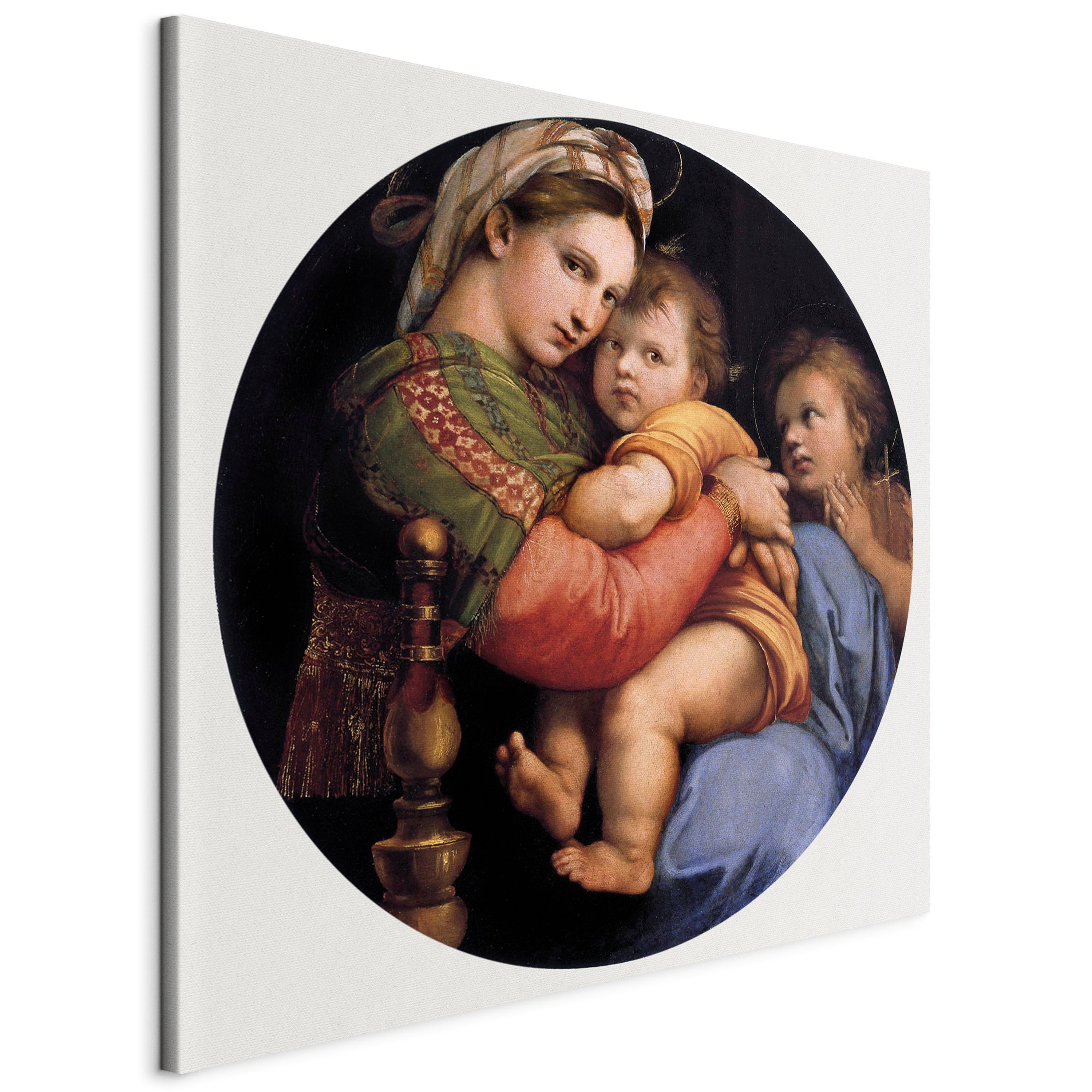 Canvas Print Madonna on a Chair