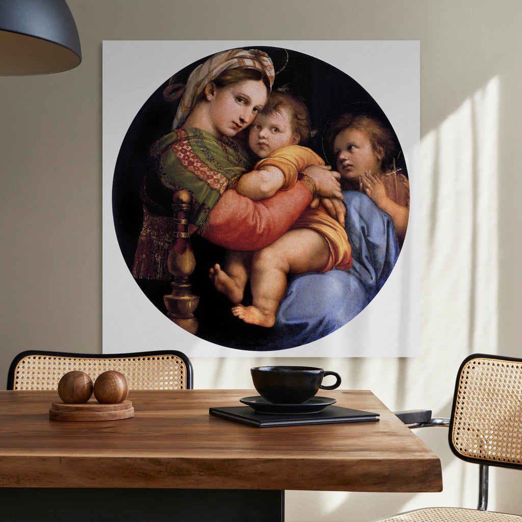 Canvas Print Madonna on a Chair