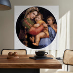 Canvas Print Madonna on a Chair