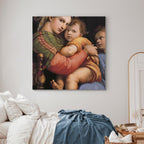 Canvas Print Madonna on a Chair