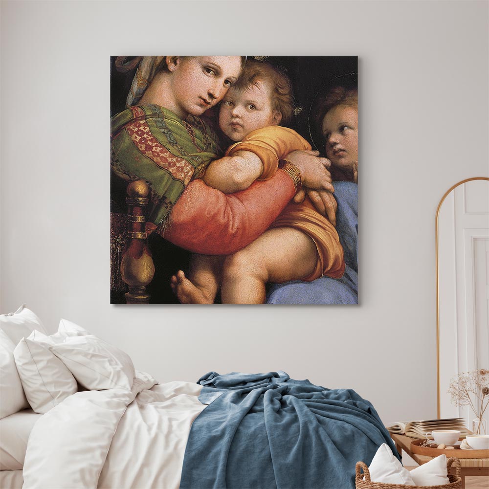 Canvas Print Madonna on a Chair