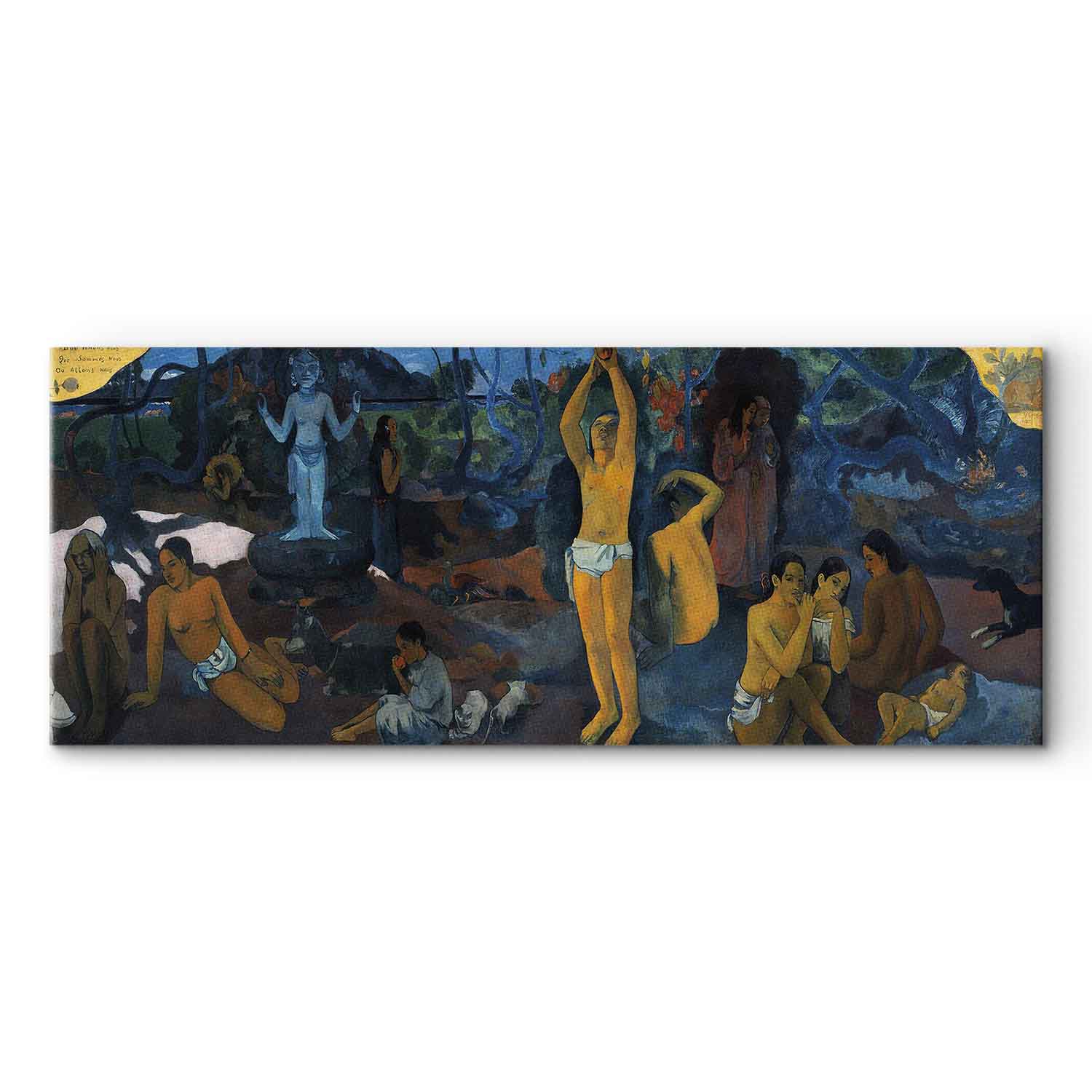 Gauguin Philosophical Figure Scene Canvas Print