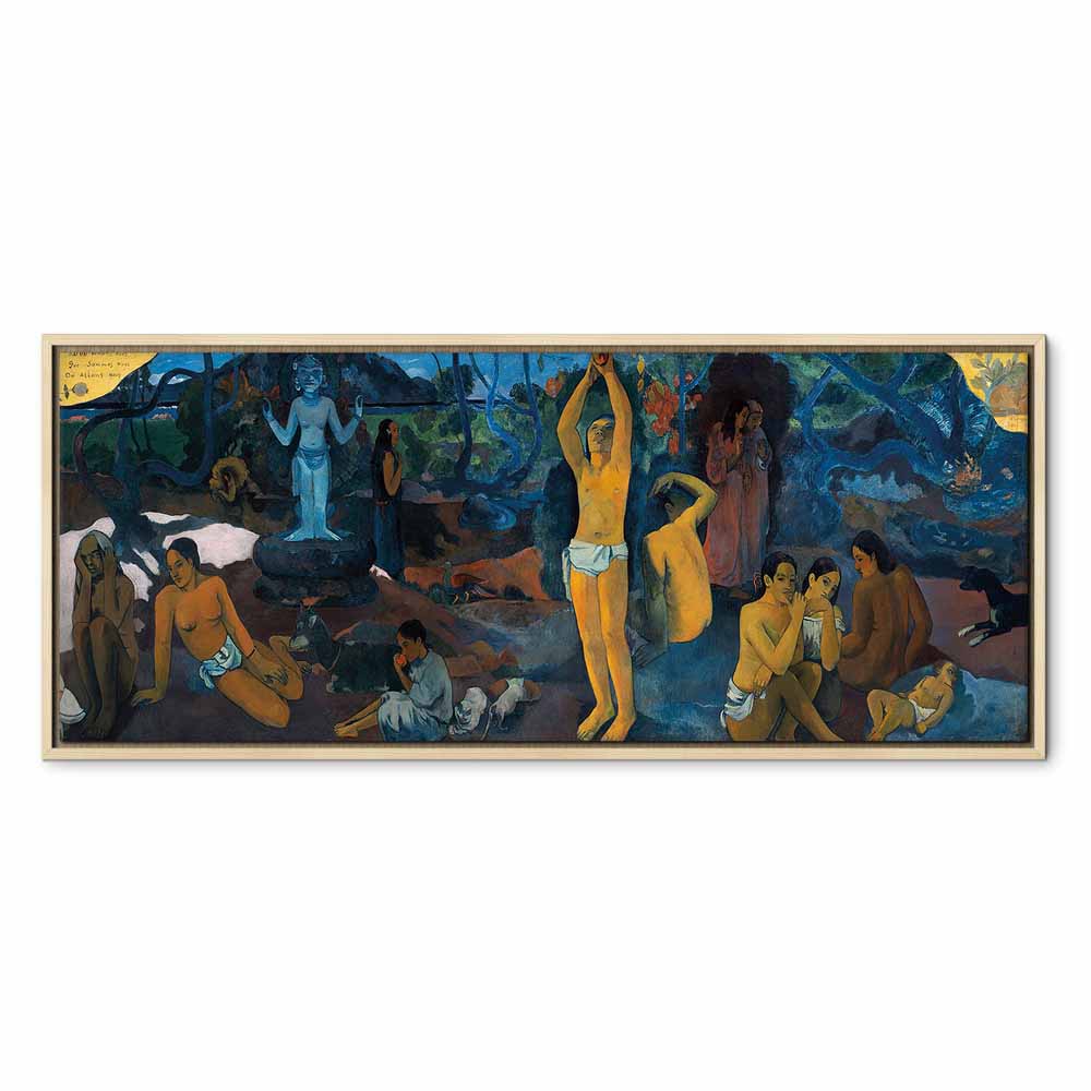 Gauguin Philosophical Figure Scene Canvas Print