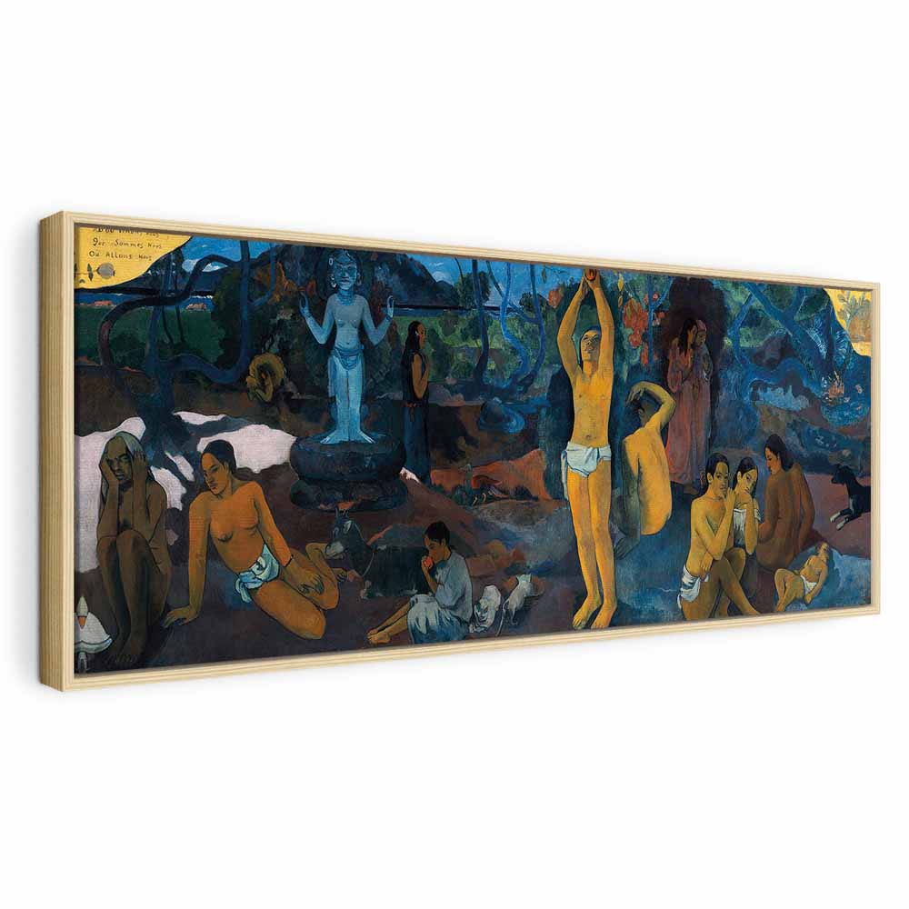 Gauguin Philosophical Figure Scene Canvas Print