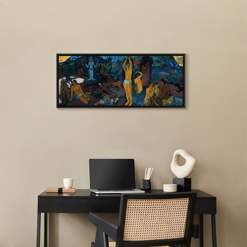 Gauguin Philosophical Figure Scene Canvas Print