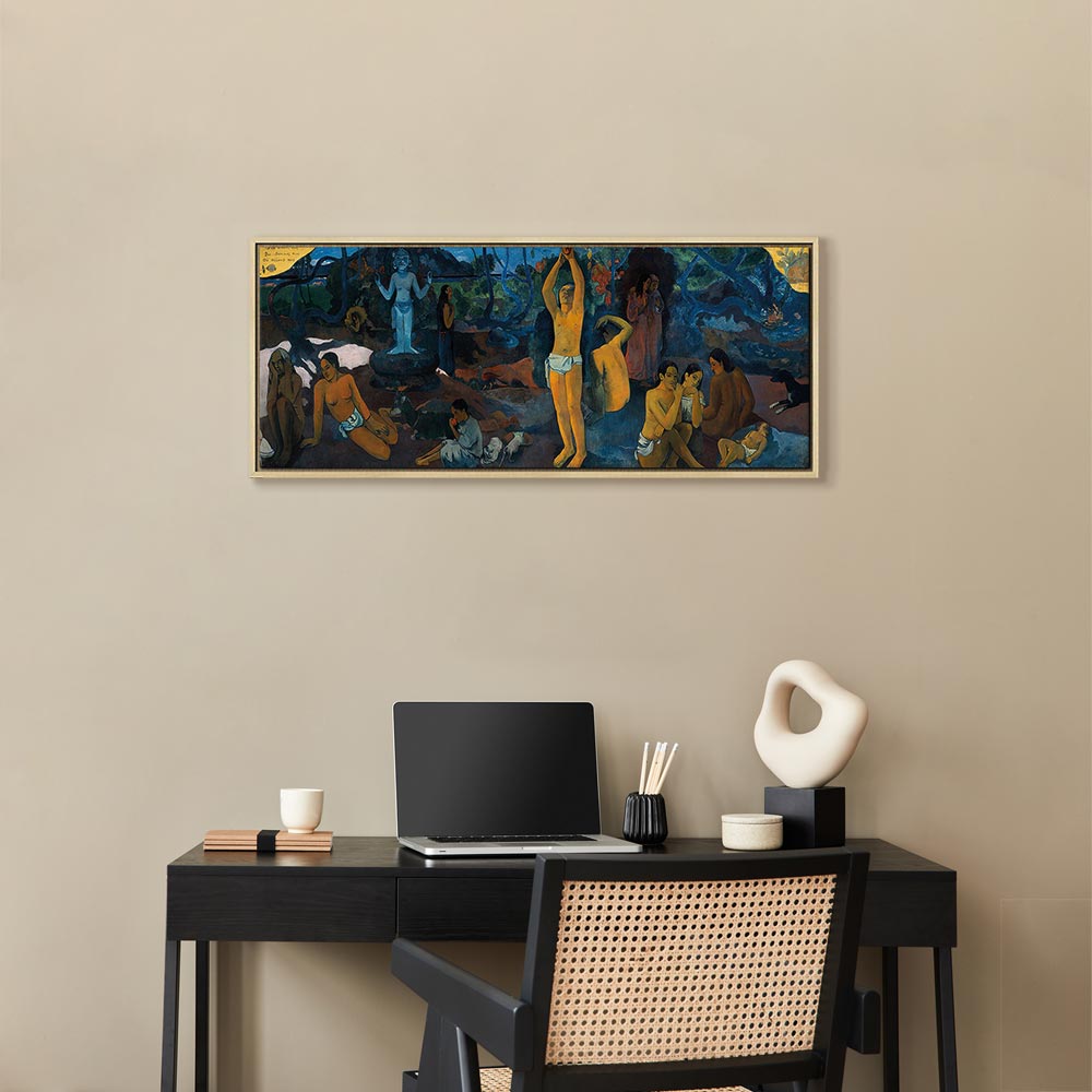 Gauguin Philosophical Figure Scene Canvas Print
