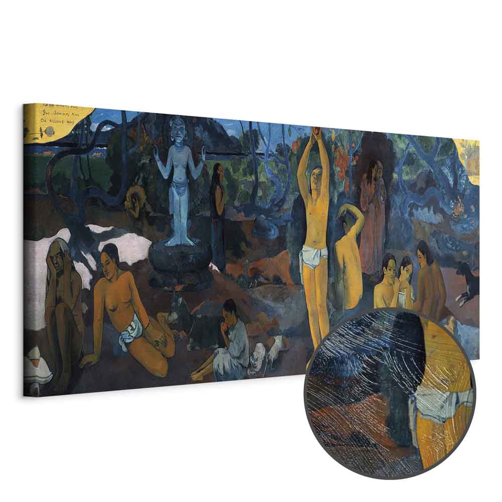Gauguin Philosophical Figure Scene Canvas Print