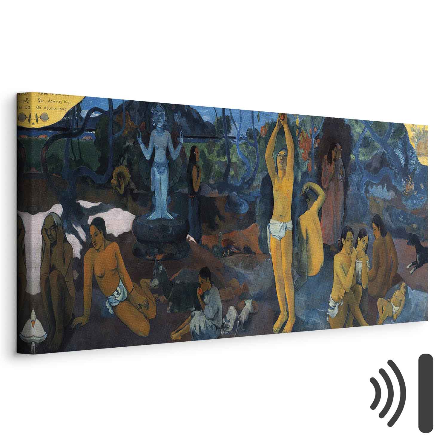Gauguin Philosophical Figure Scene Canvas Print
