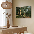 Oak Forest Landscape Classic Canvas Print